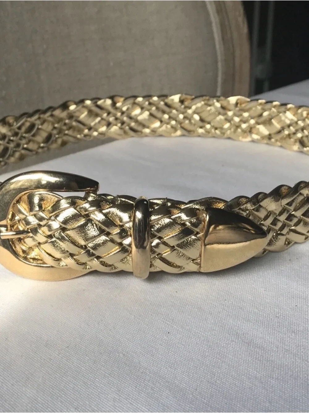 Gold Braided Waist Belt - Fashion Accessory